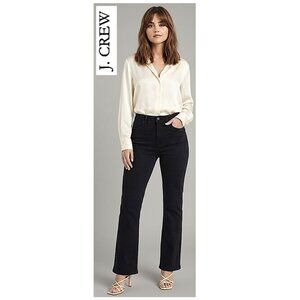 J.Crew - black high waist bootcut jeans